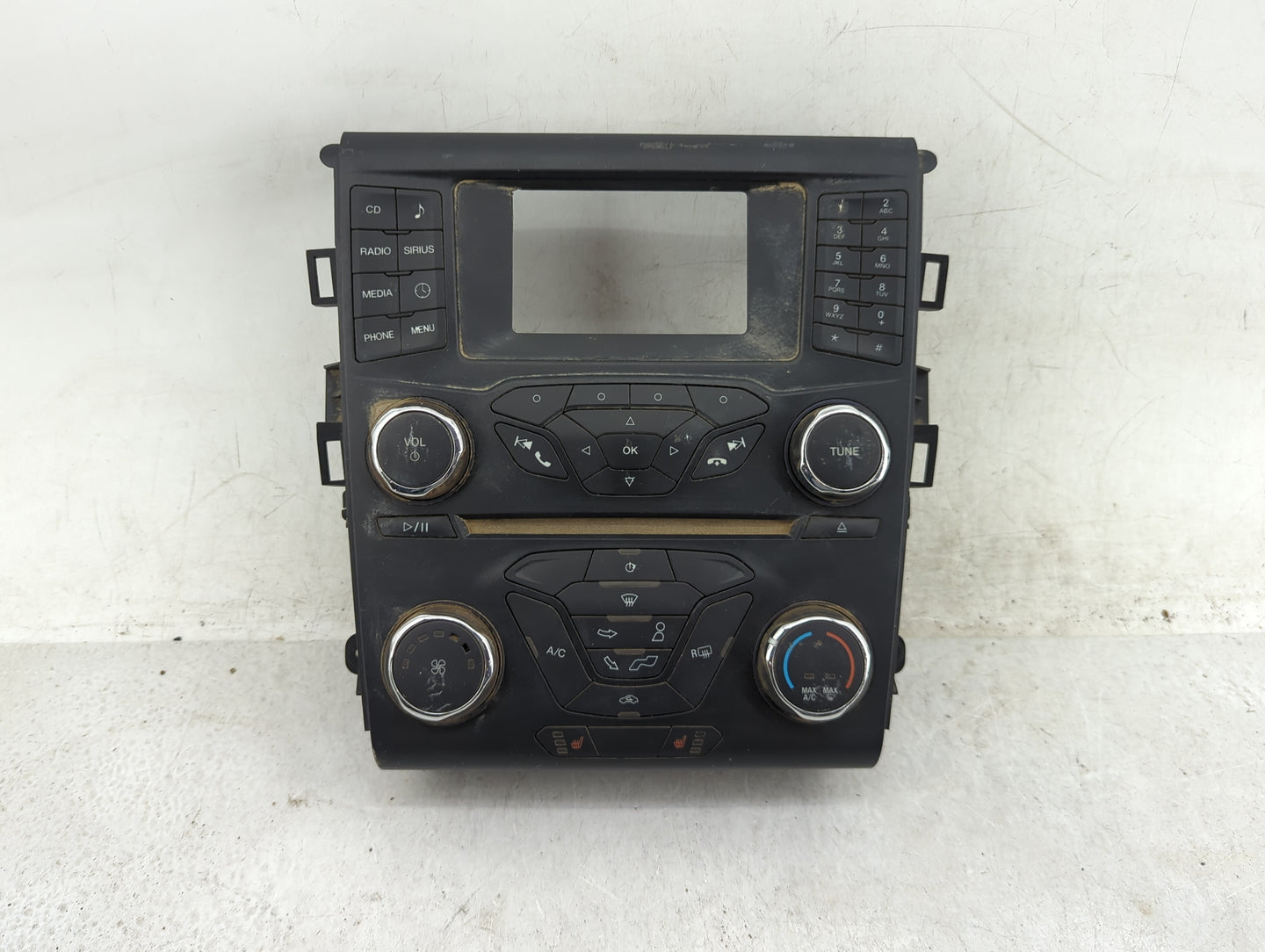 2013 Ford Fusion Radio AM FM Cd Player Receiver Replacement P/N:DS7T-18E243-KR DS7T-18E243-E Fits OEM Used Auto Parts - Oemu