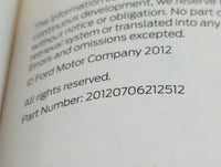2013 Ford Fusion Owners Manual Book Guide P/N:20120706212512 OEM Used Auto Parts - Oemusedautoparts1.com