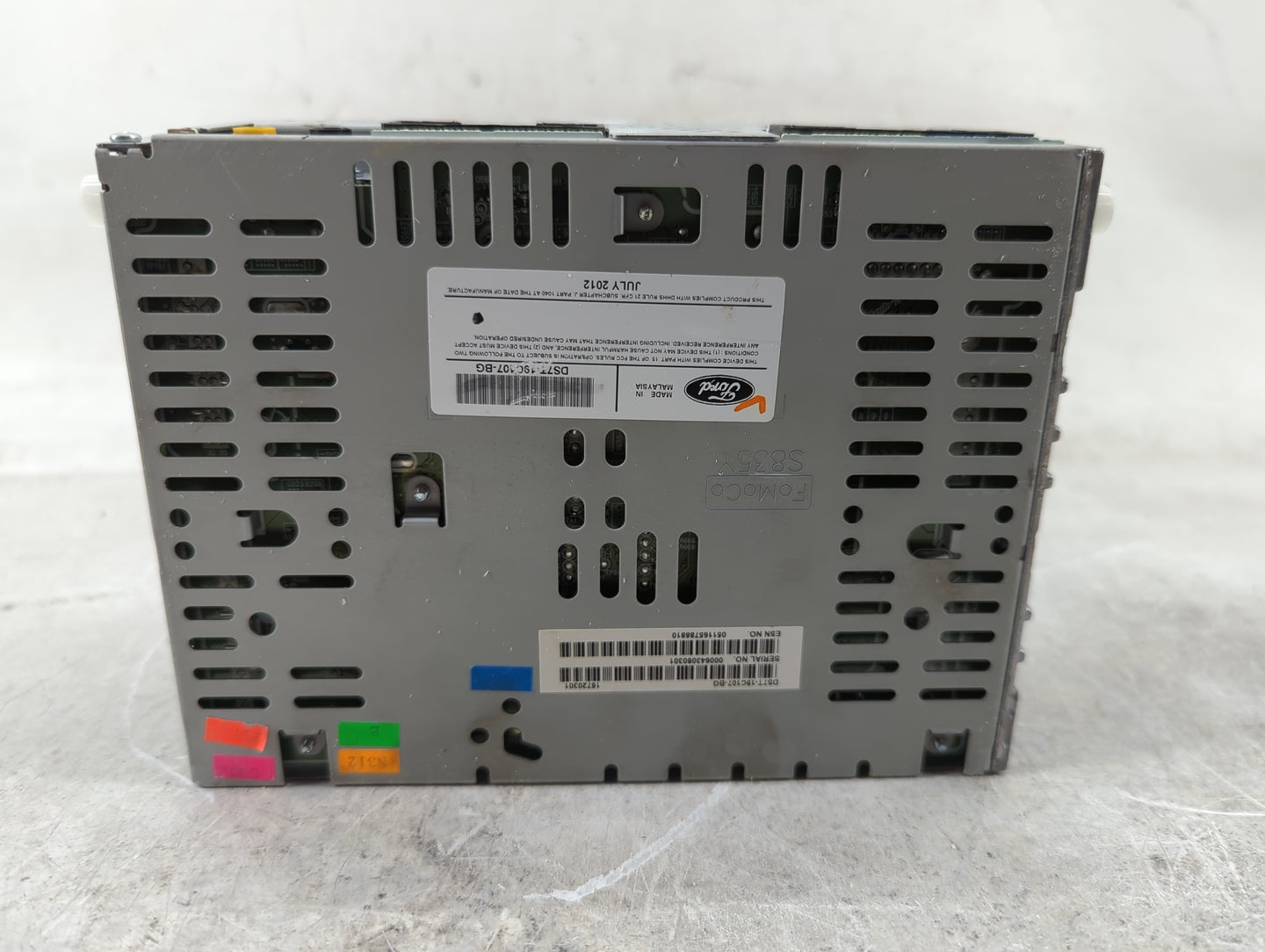 2013-2015 Ford Fusion Radio AM FM Cd Player Receiver Replacement P/N:DS7T-19C107-BG Fits Fits 2013 2014 2015 OEM Used Auto P