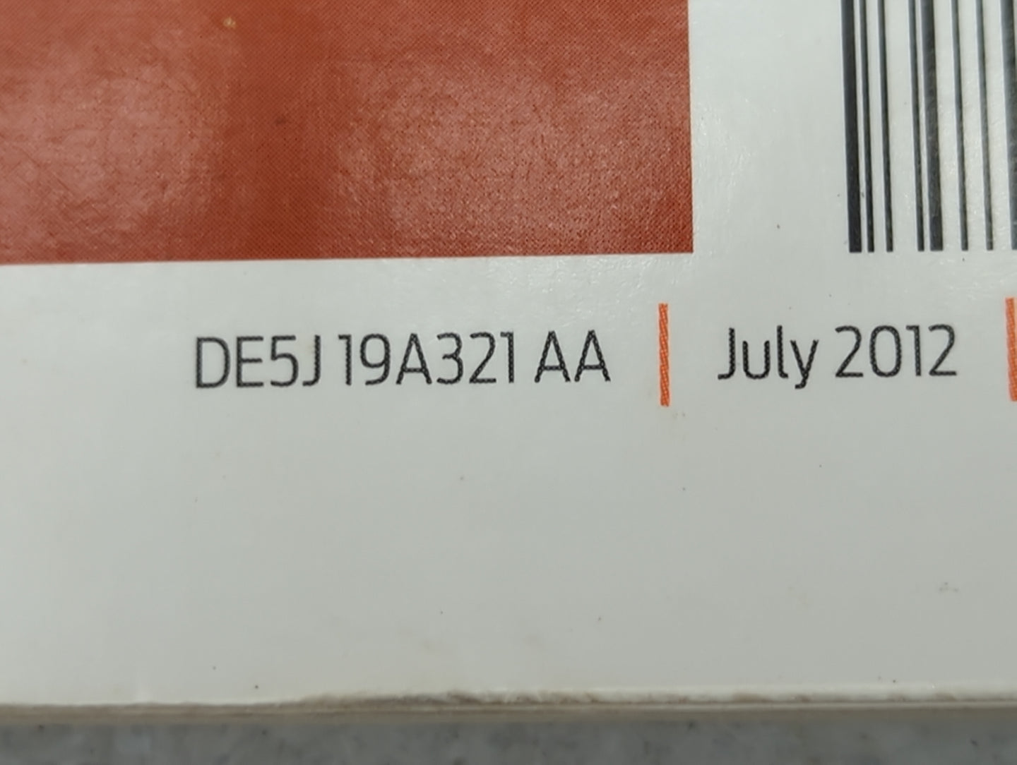 2013 Ford Fusion Owners Manual Book Guide P/N:DE5J19A321AA OEM Used Auto Parts - Oemusedautoparts1.com