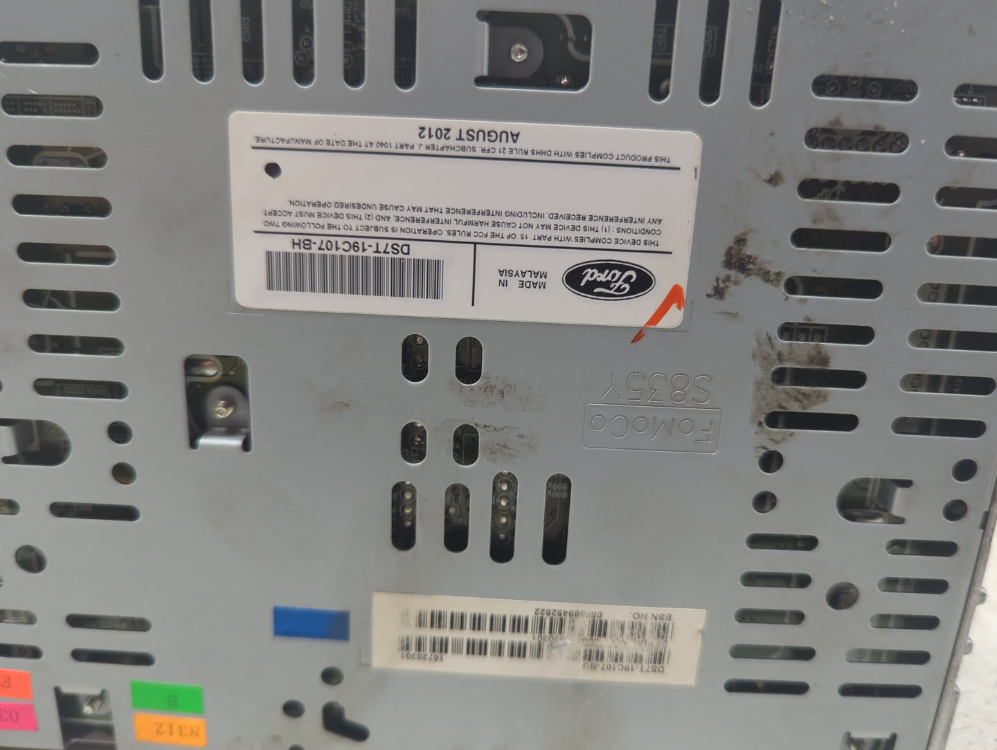 2013-2015 Ford Fusion Radio AM FM Cd Player Receiver Replacement P/N:DS7T-19C107-BH Fits Fits 2013 2014 2015 OEM Used Auto P