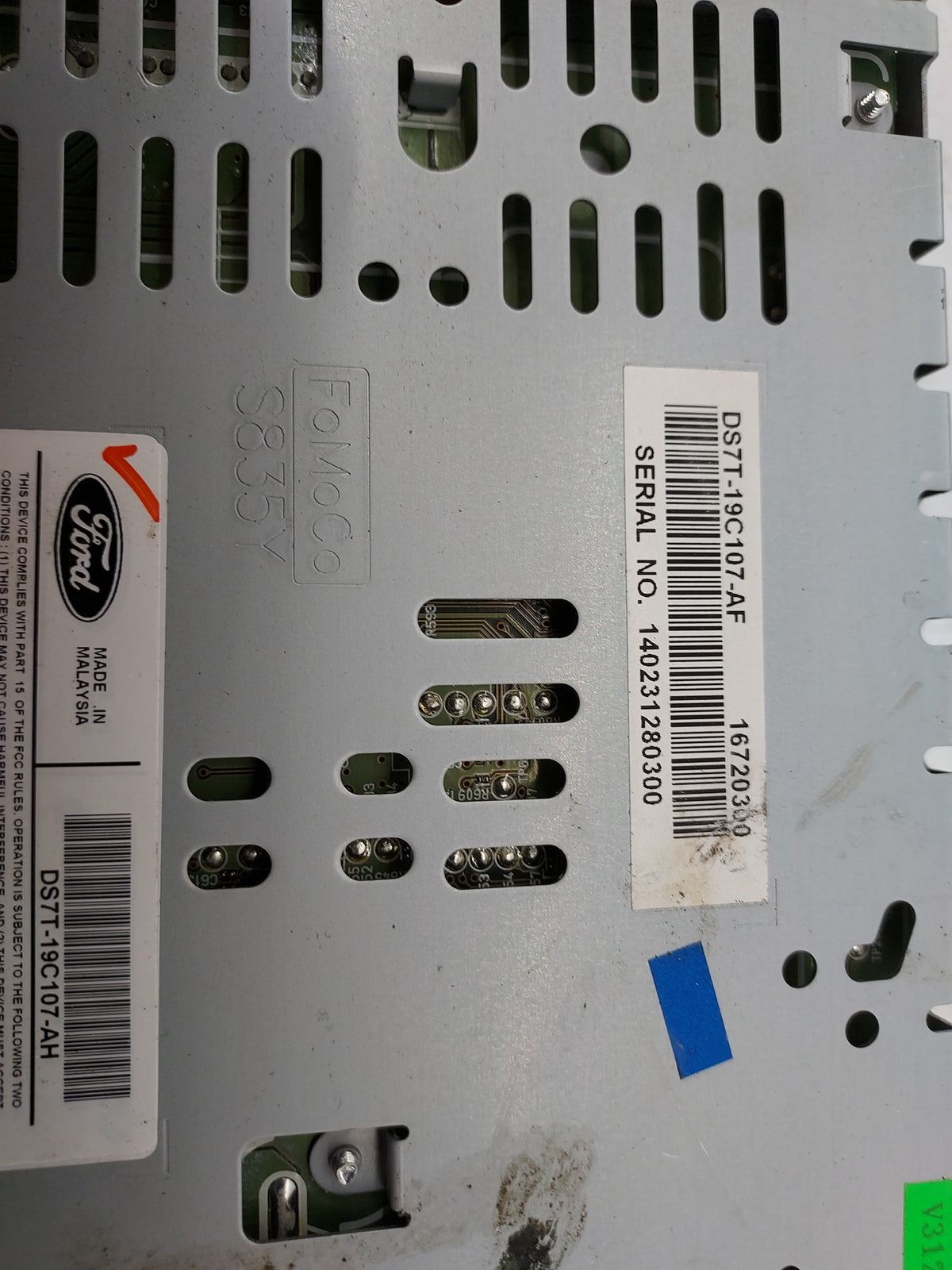 2013-2015 Ford Fusion Radio AM FM Cd Player Receiver Replacement P/N:DS7T-19C107-AF DS7T-19C107-AH Fits Fits 2013 2014 2015 