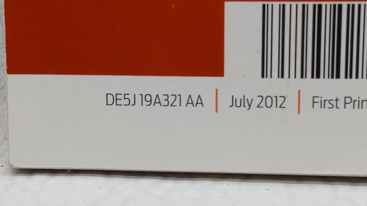 2013 Ford Fusion Owners Manual Book Guide OEM Used Auto Parts - Oemusedautoparts1.com