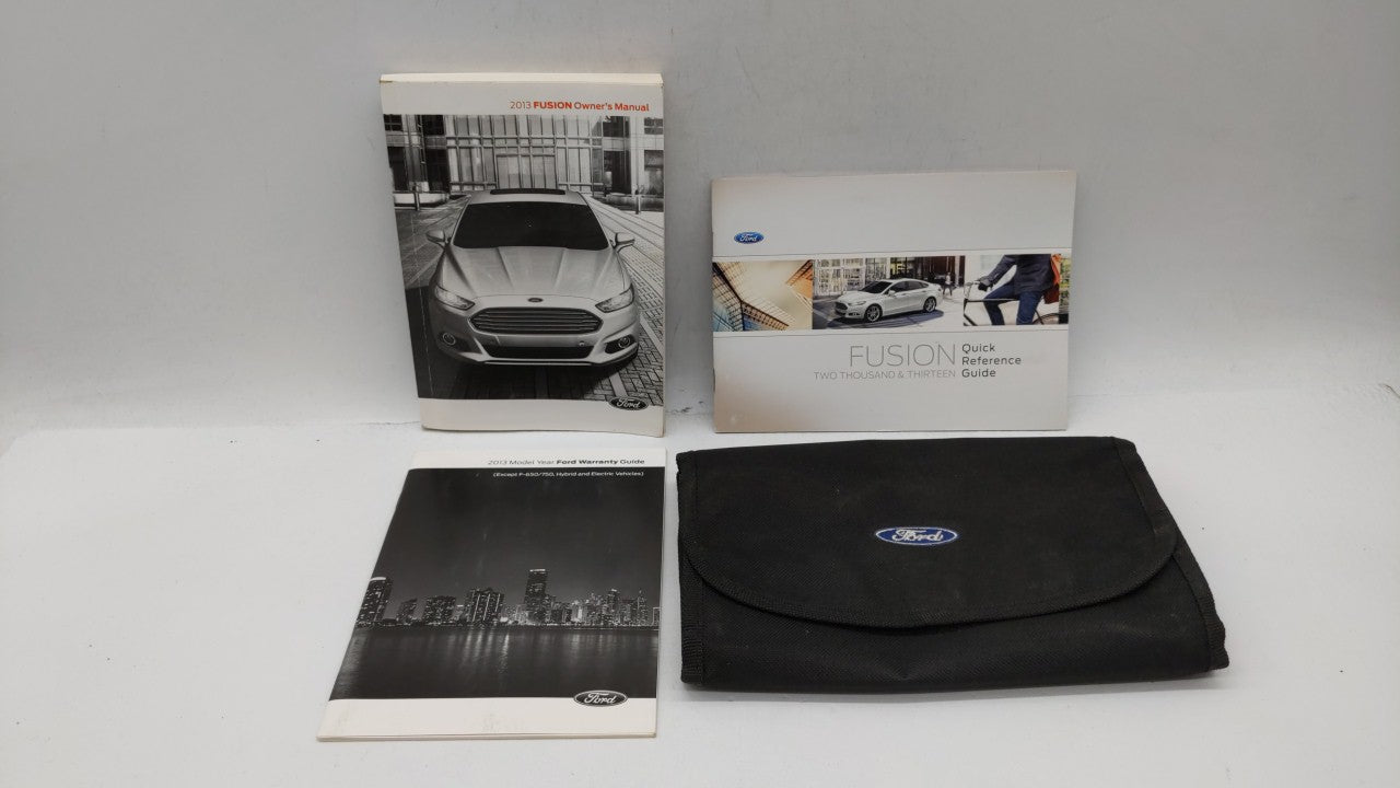 2013 Ford Fusion Owners Manual Book Guide OEM Used Auto Parts - Oemusedautoparts1.com