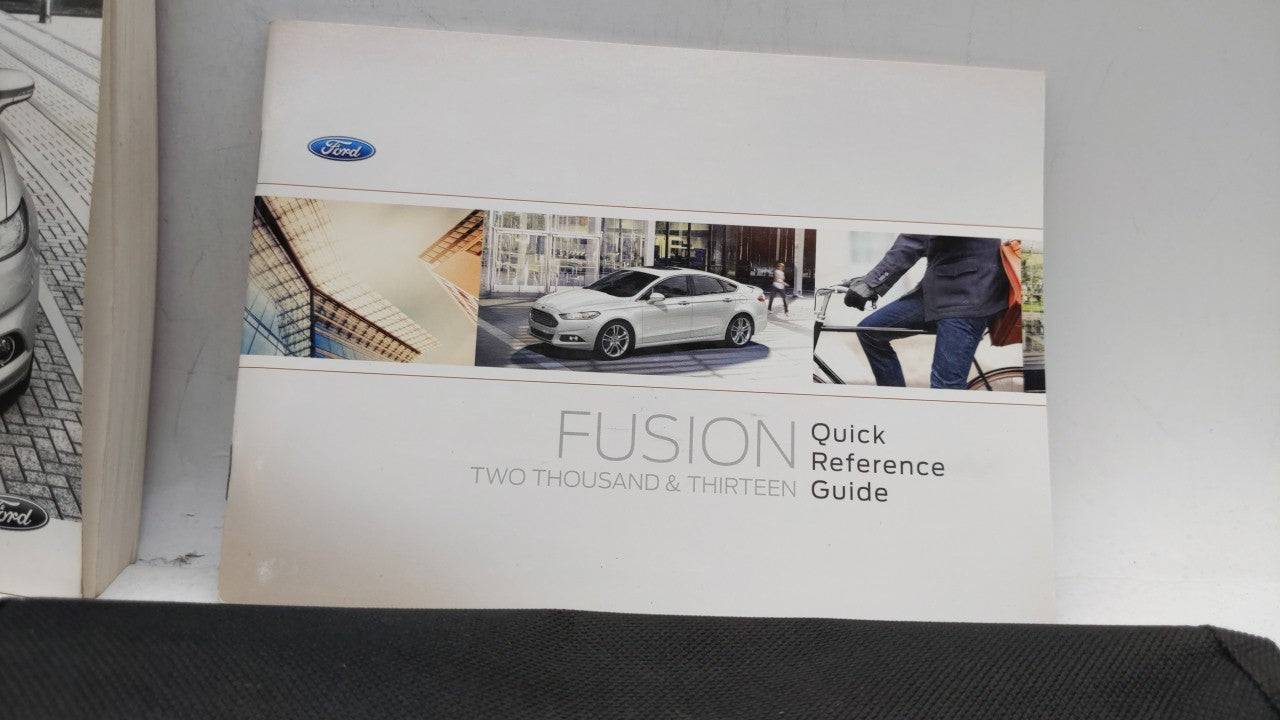 2013 Ford Fusion Owners Manual Book Guide OEM Used Auto Parts - Oemusedautoparts1.com