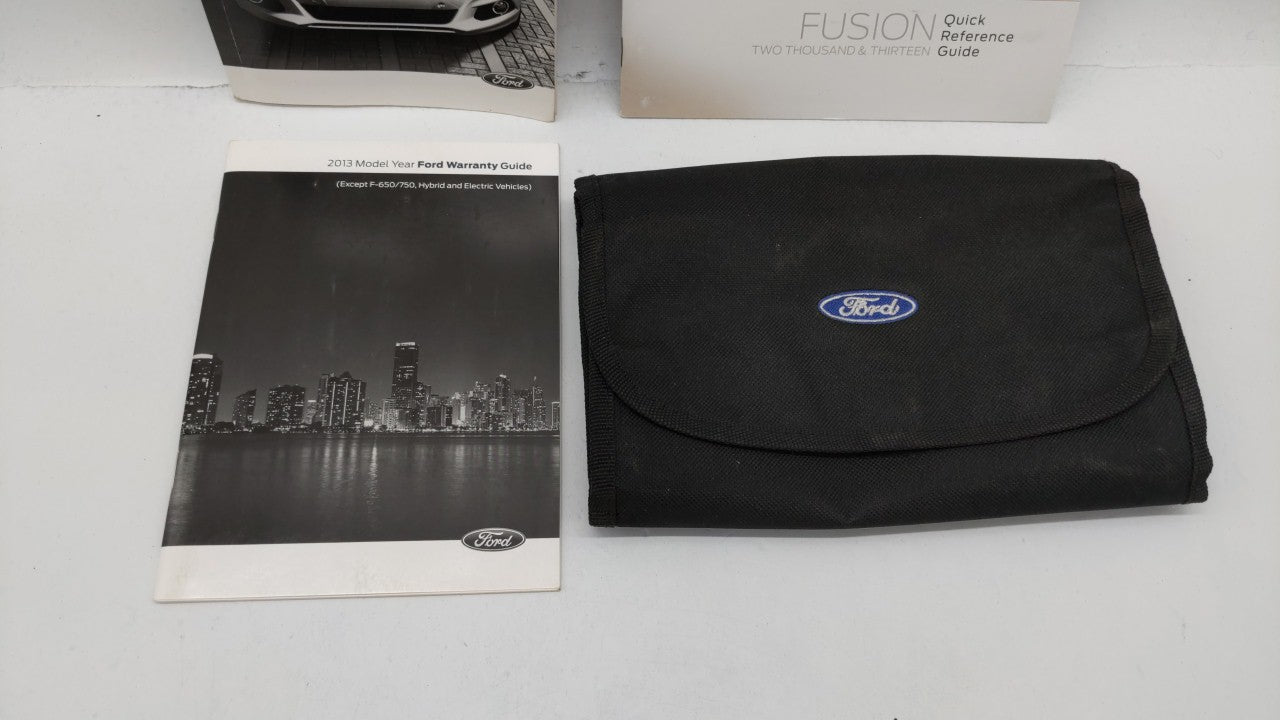 2013 Ford Fusion Owners Manual Book Guide OEM Used Auto Parts - Oemusedautoparts1.com