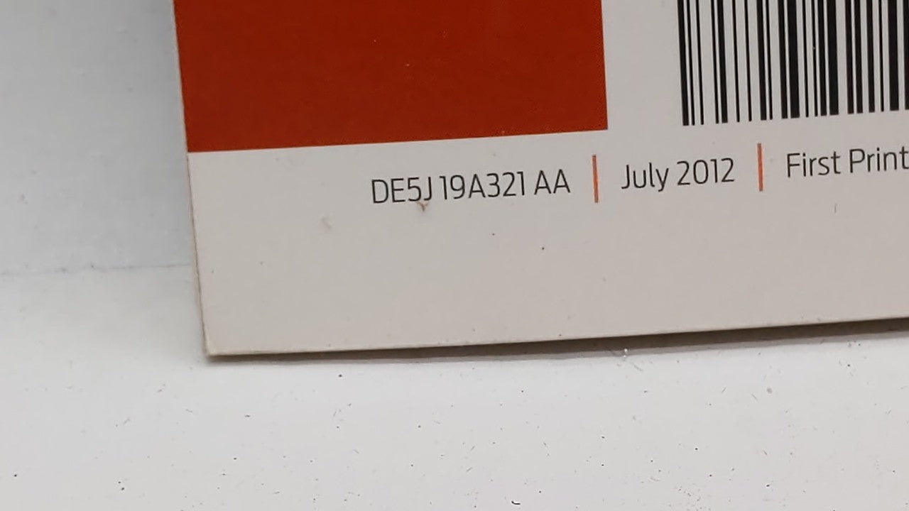 2013 Ford Fusion Owners Manual Book Guide OEM Used Auto Parts - Oemusedautoparts1.com