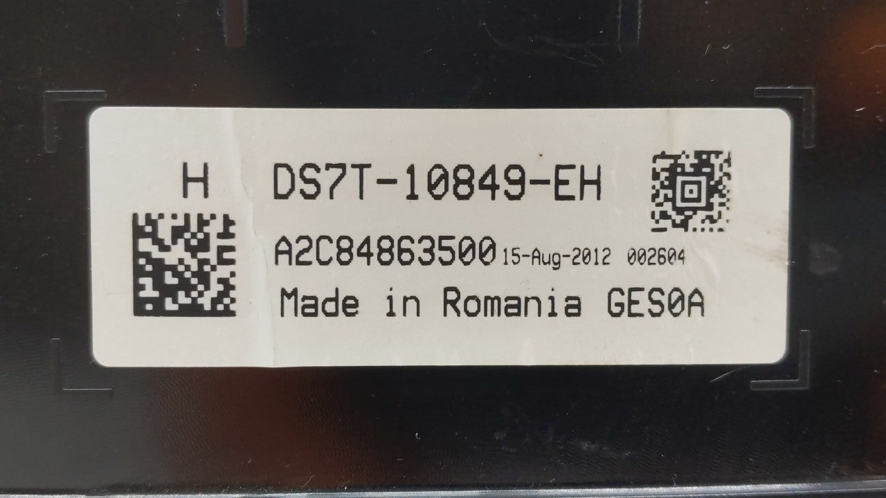 2013 Ford Fusion Instrument Cluster Speedometer Gauges P/N:DS7T-10849-EJ DS7T-10849-EH Fits OEM Used Auto Parts - Oemusedaut
