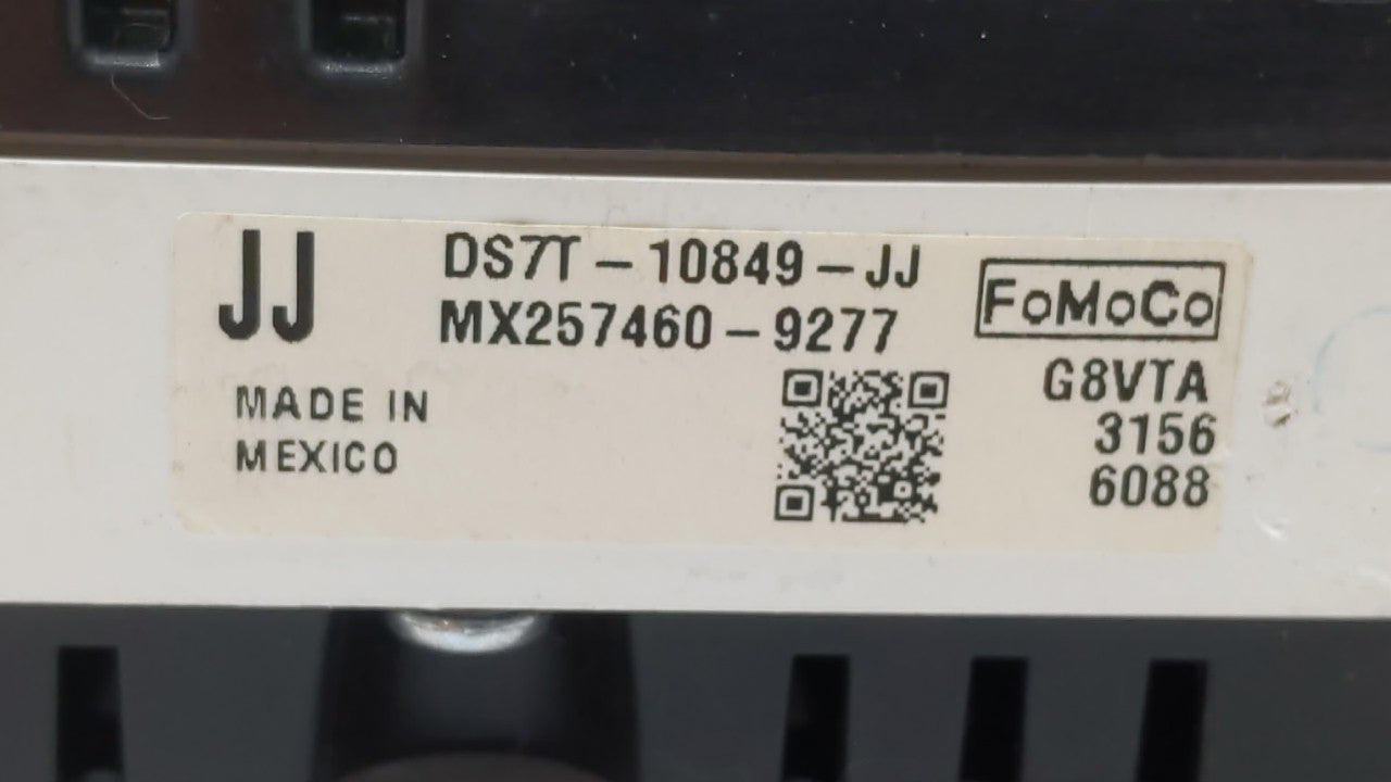 2013 Ford Fusion Instrument Cluster Speedometer Gauges P/N:DS7T-10849-JJ DS7T-10849-JA, DS7T-10849-JG Fits OEM Used Auto Par