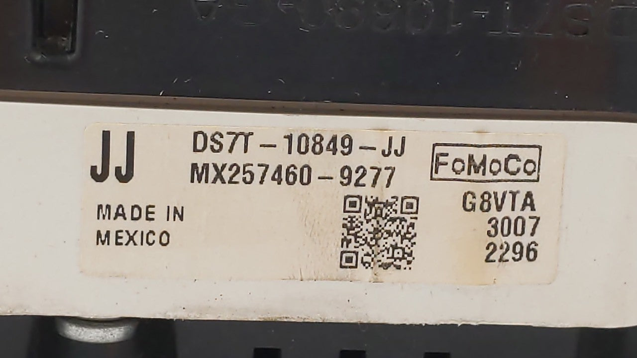 2013 Ford Fusion Instrument Cluster Speedometer Gauges P/N:DS7T-10849-JJ DS7T-10849-JA, DS7T-10849-JG Fits OEM Used Auto Par