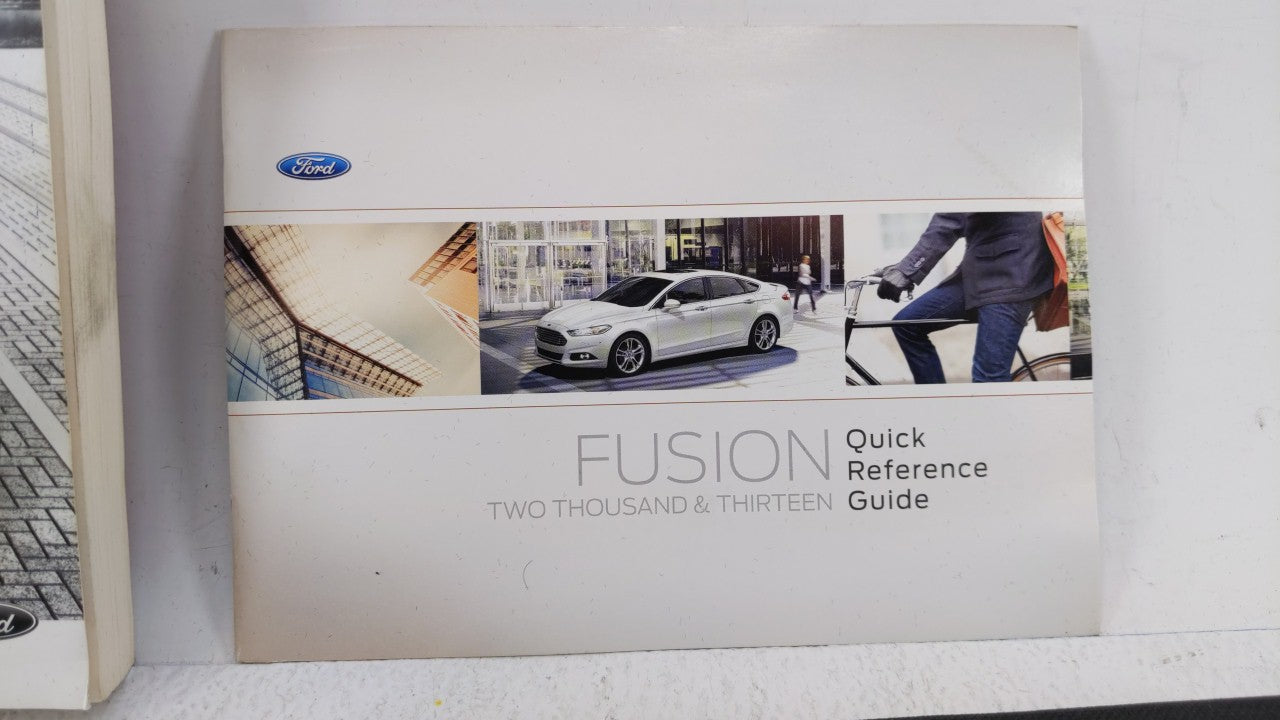 2013 Ford Fusion Owners Manual Book Guide OEM Used Auto Parts - Oemusedautoparts1.com