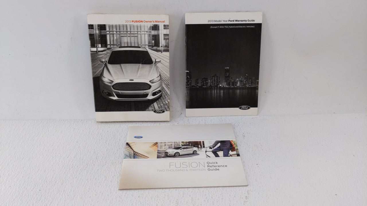 2013 Ford Fusion Owners Manual Book Guide OEM Used Auto Parts - Oemusedautoparts1.com