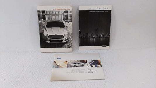 2013 Ford Fusion Owners Manual Book Guide OEM Used Auto Parts