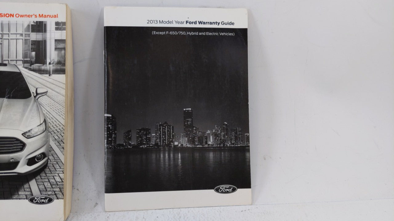 2013 Ford Fusion Owners Manual Book Guide OEM Used Auto Parts - Oemusedautoparts1.com