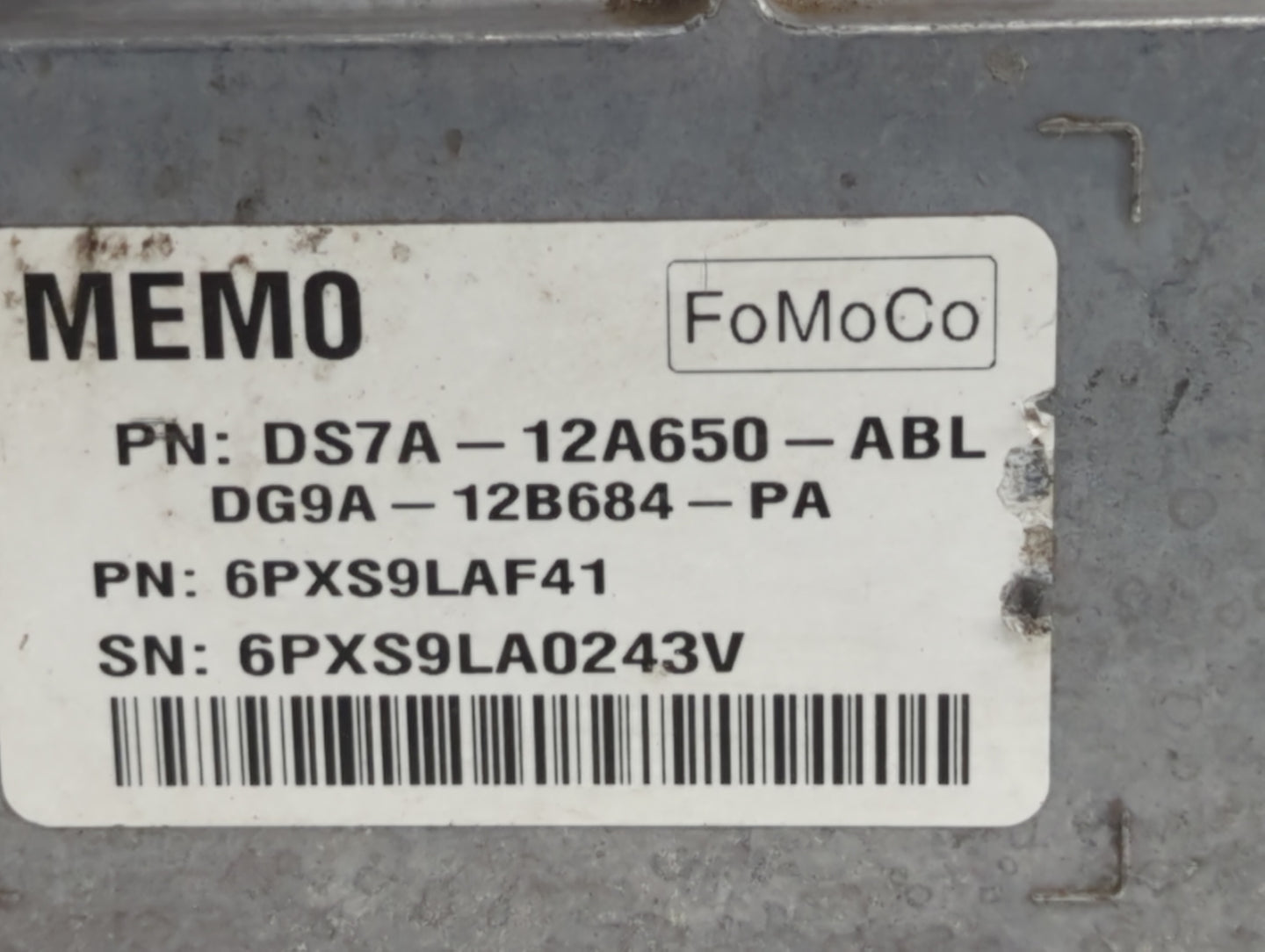 2013 Ford Fusion PCM Engine Control Computer ECU ECM PCU OEM P/N:DS7A-12A650-ABL DS7A-12A650-ACK, DS7A-12A650-ACJ Fits OEM U