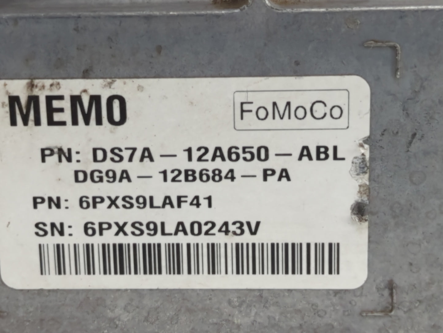 2013 Ford Fusion PCM Engine Control Computer ECU ECM PCU OEM P/N:DS7A-12A650-ABL DS7A-12A650-ACK, DS7A-12A650-ACJ Fits OEM U