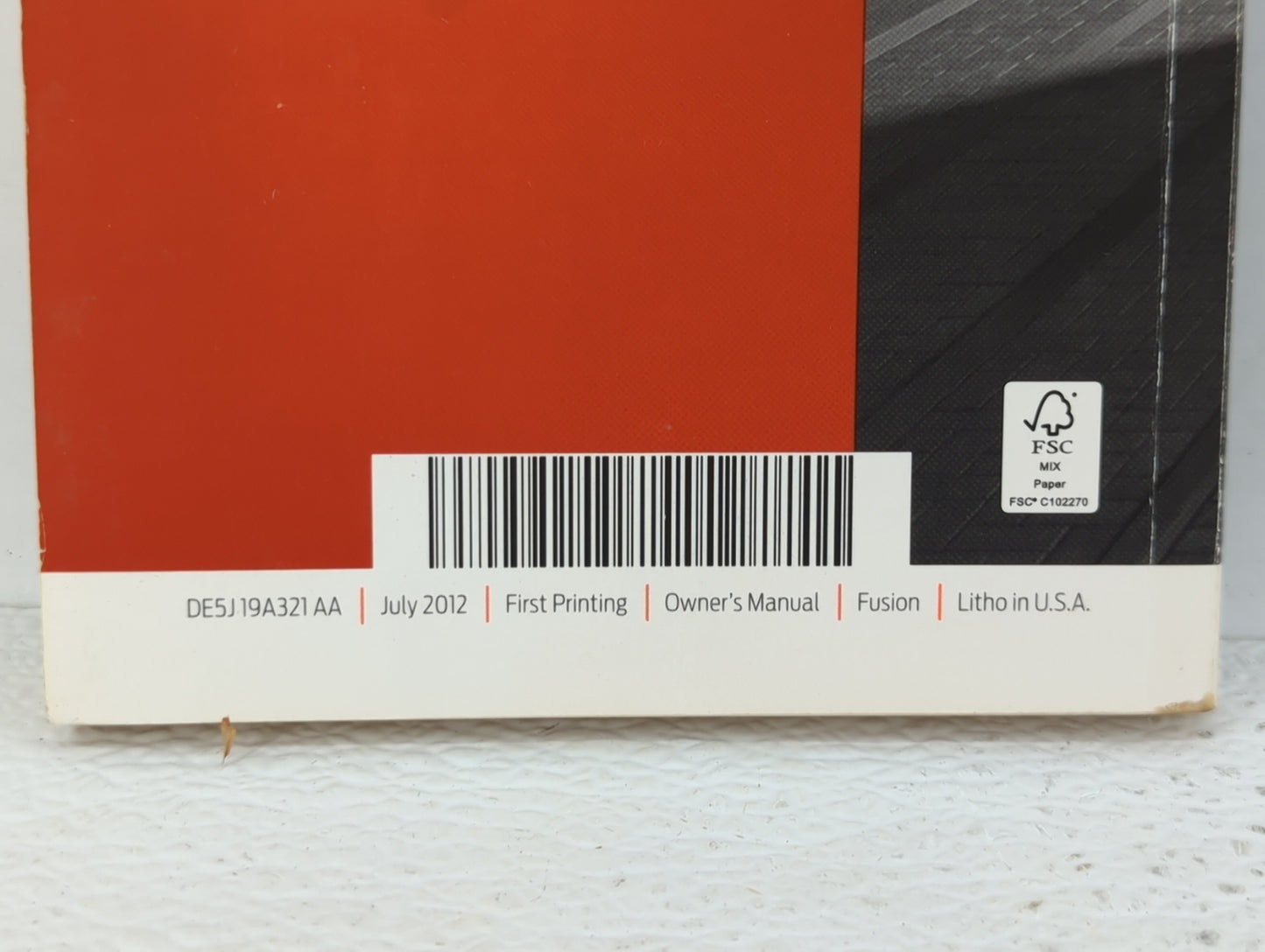 2013 Ford Fusion Owners Manual Book Guide OEM Used Auto Parts - Oemusedautoparts1.com