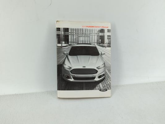 2013 Ford Fusion Owners Manual Book Guide OEM Used Auto Parts - Oemusedautoparts1.com