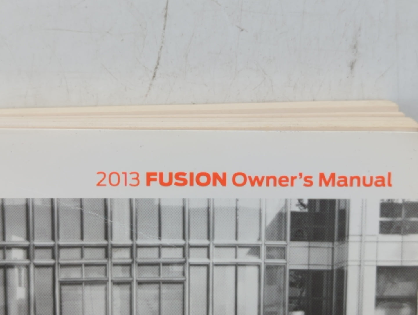 2013 Ford Fusion Owners Manual Book Guide OEM Used Auto Parts - Oemusedautoparts1.com