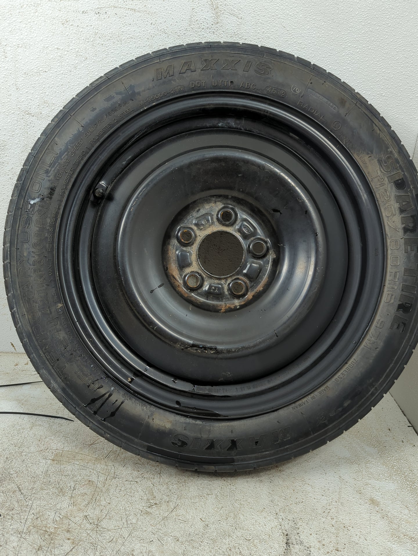 2013 Ford Fusion Spare Donut Tire Wheel Rim Oem - Oemusedautoparts1.com