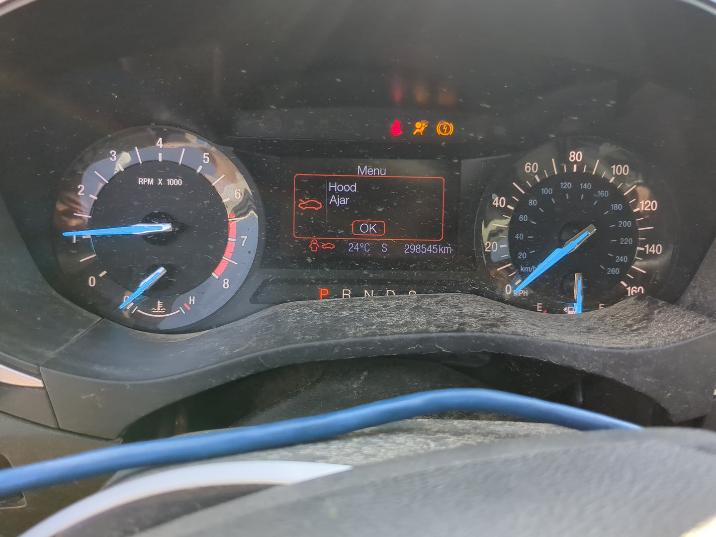2013 Ford Fusion Instrument Cluster Speedometer Gauges Miles:186K Fits OEM Used Auto Parts - Oemusedautoparts1.com