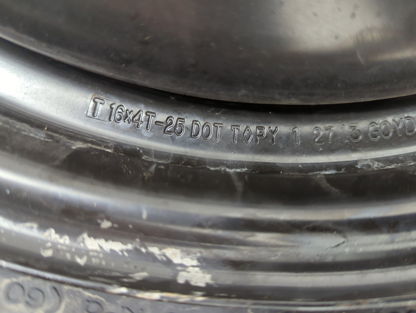 2013-2020 Ford Fusion Spare Donut Tire Wheel Rim Oem 5038239 - Oemusedautoparts1.com