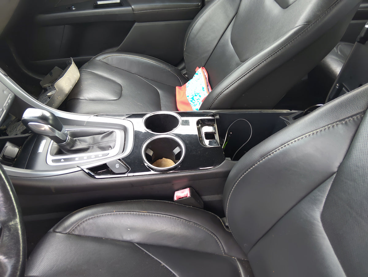 2013-2016 Ford Fusion Center Floor Console Fits Fits 2013 2014 2015 2016 OEM Used Auto Parts - Oemusedautoparts1.com
