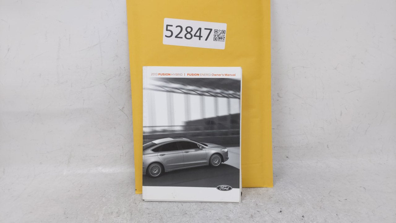 2013 Ford Fusion Owners Manual Book Guide OEM Used Auto Parts - Oemusedautoparts1.com