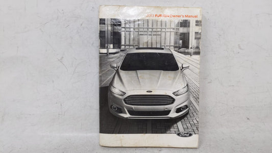 2013 Ford Fusion Owners Manual Book Guide OEM Used Auto Parts - Oemusedautoparts1.com