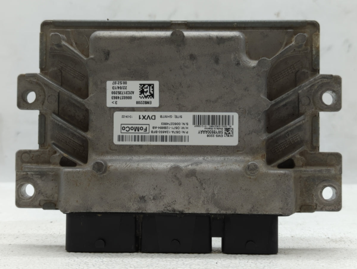 2013 Ford Fusion PCM Engine Control Computer ECU ECM PCU OEM P/N:DS7A-12A650-BFB OEM Used Auto Parts - Oemusedautoparts1.com