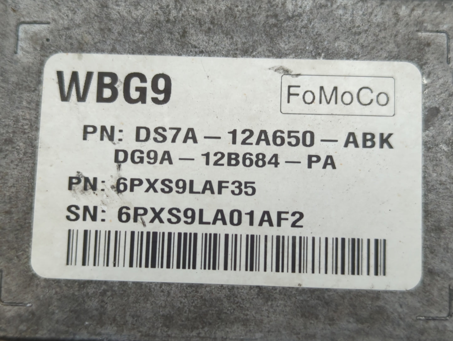 2013 Ford Fusion PCM Engine Control Computer ECU ECM PCU OEM P/N:DS7A-12A650-ACL DS7A-12A650-ACH, DS7A-12A650-ABJ Fits OEM U