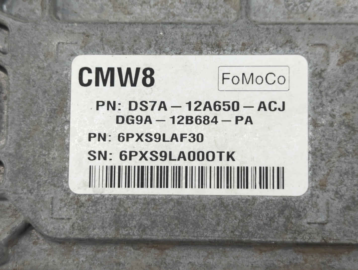 2013 Ford Fusion PCM Engine Control Computer ECU ECM PCU OEM P/N:DS7A-12A650-ACL DS7A-12A650-ACH, DS7A-12A650-ABJ Fits OEM U