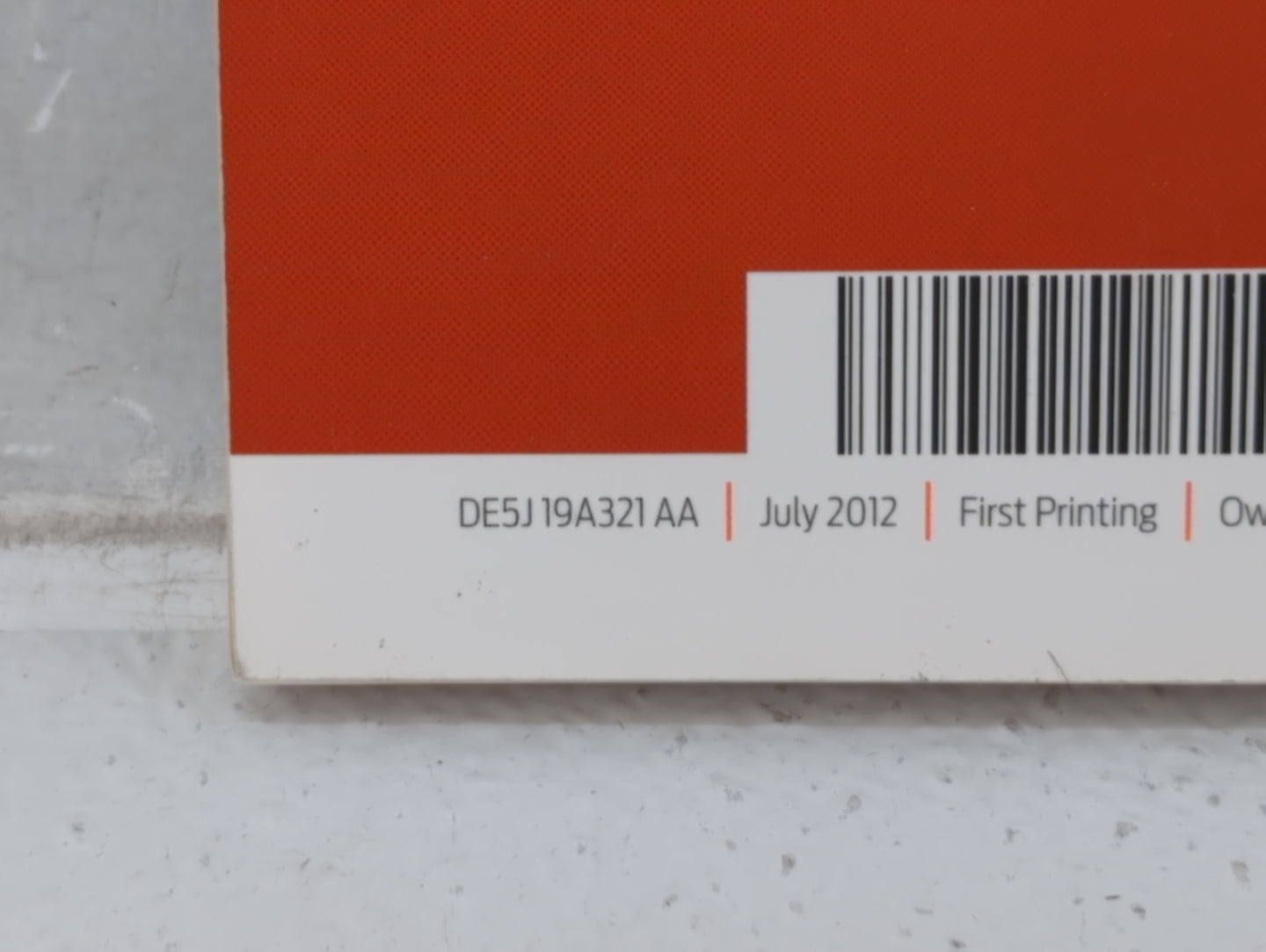 2013 Ford Fusion Owners Manual Book Guide P/N:DE5J 19A321 AA OEM Used Auto Parts - Oemusedautoparts1.com