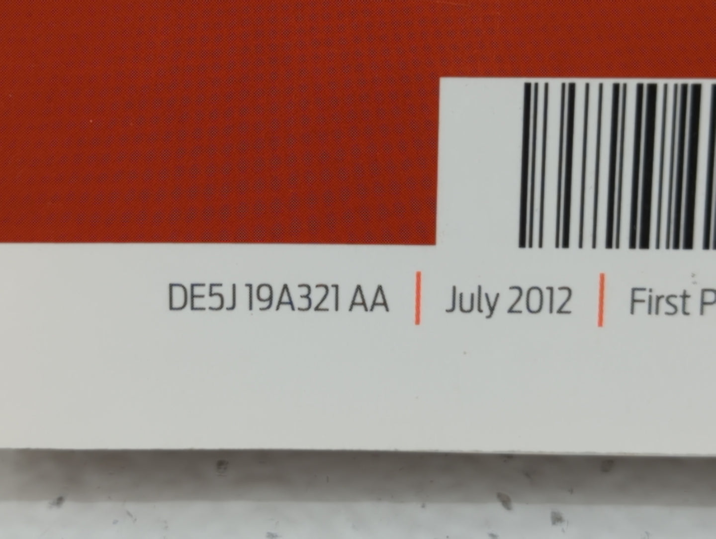 2013 Ford Fusion Owners Manual Book Guide P/N:DE5J 19A321 AA OEM Used Auto Parts - Oemusedautoparts1.com