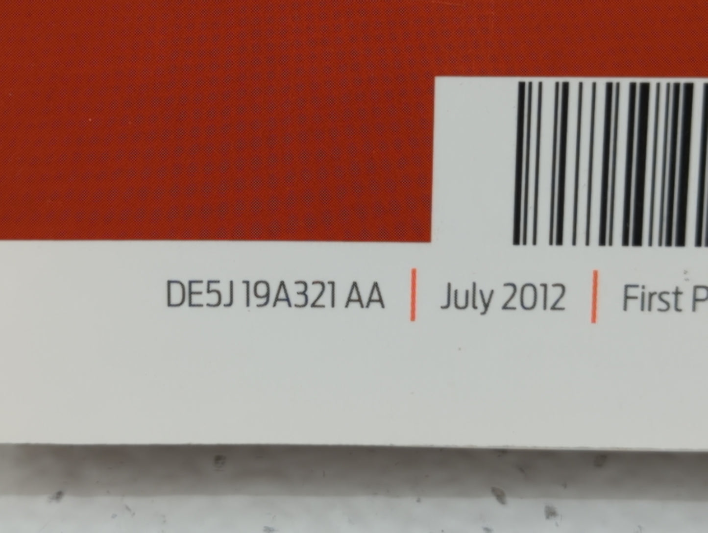 2013 Ford Fusion Owners Manual Book Guide P/N:DE5J 19A321 AA OEM Used Auto Parts - Oemusedautoparts1.com