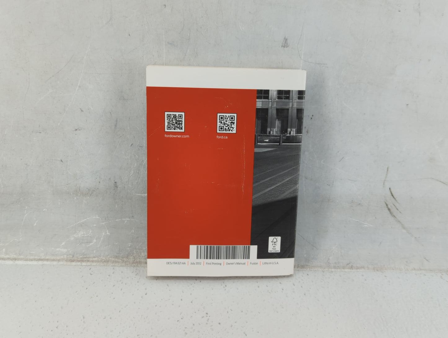 2013 Ford Fusion Owners Manual Book Guide P/N:DE5J 19A321 AA OEM Used Auto Parts - Oemusedautoparts1.com