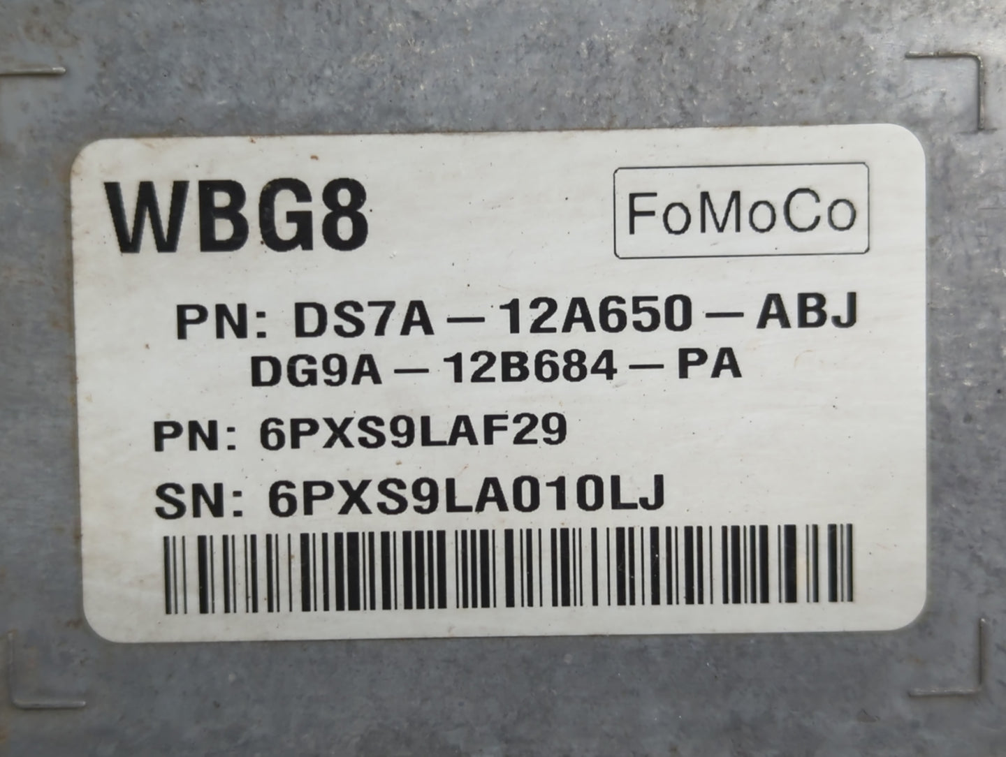 2013 Ford Fusion PCM Engine Control Computer ECU ECM PCU OEM P/N:DA7A-12A650-ABJ Fits OEM Used Auto Parts - Oemusedautoparts