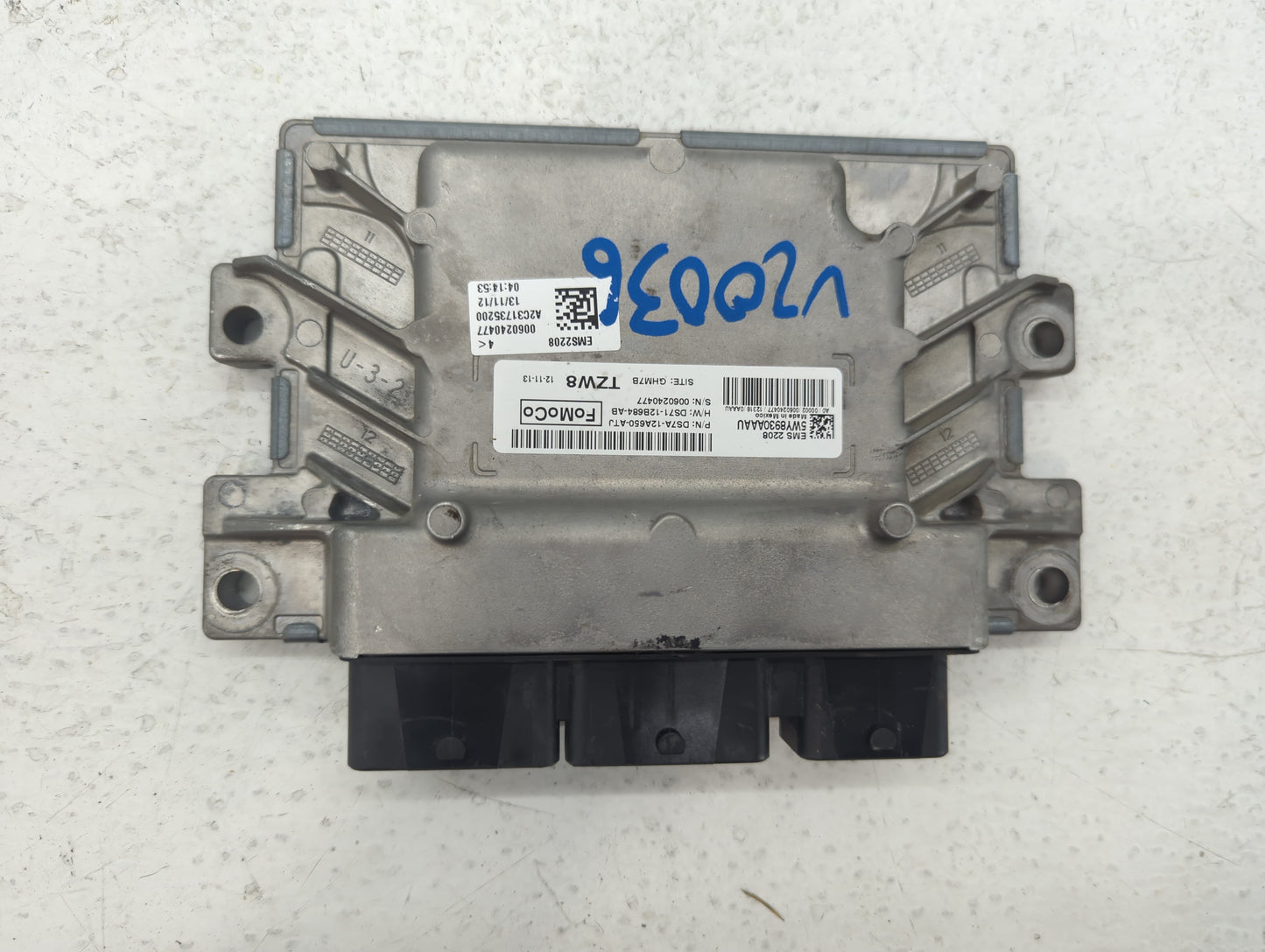 2013 Ford Fusion PCM Engine Control Computer ECU ECM PCU OEM P/N:DS7A-12A650-ATJ Fits OEM Used Auto Parts - Oemusedautoparts