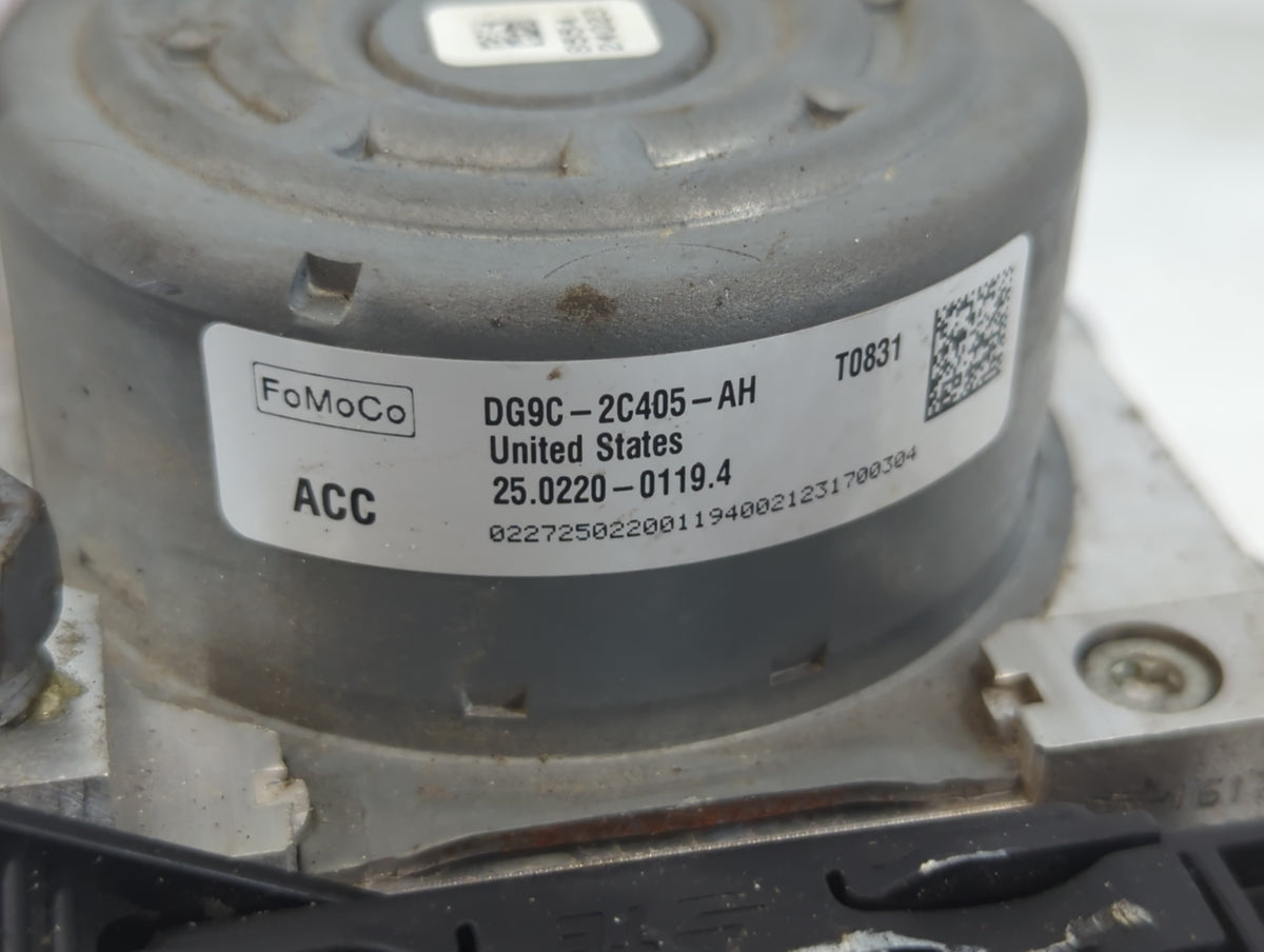 2013 Ford Fusion Anti-Lock Brake ABS Pump Module Actuator OEM P/N:DG9C-2C405-AH Fits OEM Used Auto Parts - Oemusedautoparts1