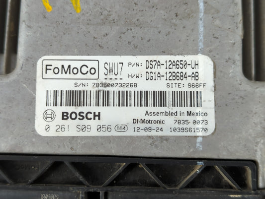 2013 Ford Fusion PCM Engine Control Computer ECU ECM PCU OEM P/N:DG1A-12B684-AB DS7A-12A650-SJ Fits OEM Used Auto Parts