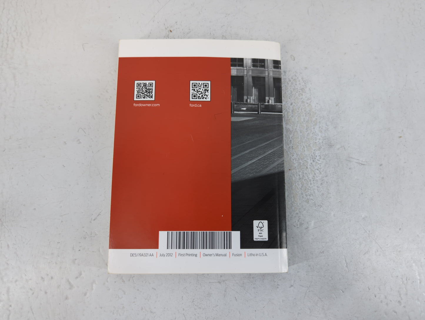 2013 Ford Fusion Owners Manual Book Guide P/N:DE5J 19A321 AA OEM Used Auto Parts - Oemusedautoparts1.com