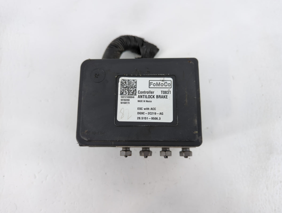 2013 Ford Fusion Anti-Lock Brake ABS Pump Module Actuator OEM P/N:DG9C-2C405-AG Fits OEM Used Auto Parts - Oemusedautoparts1