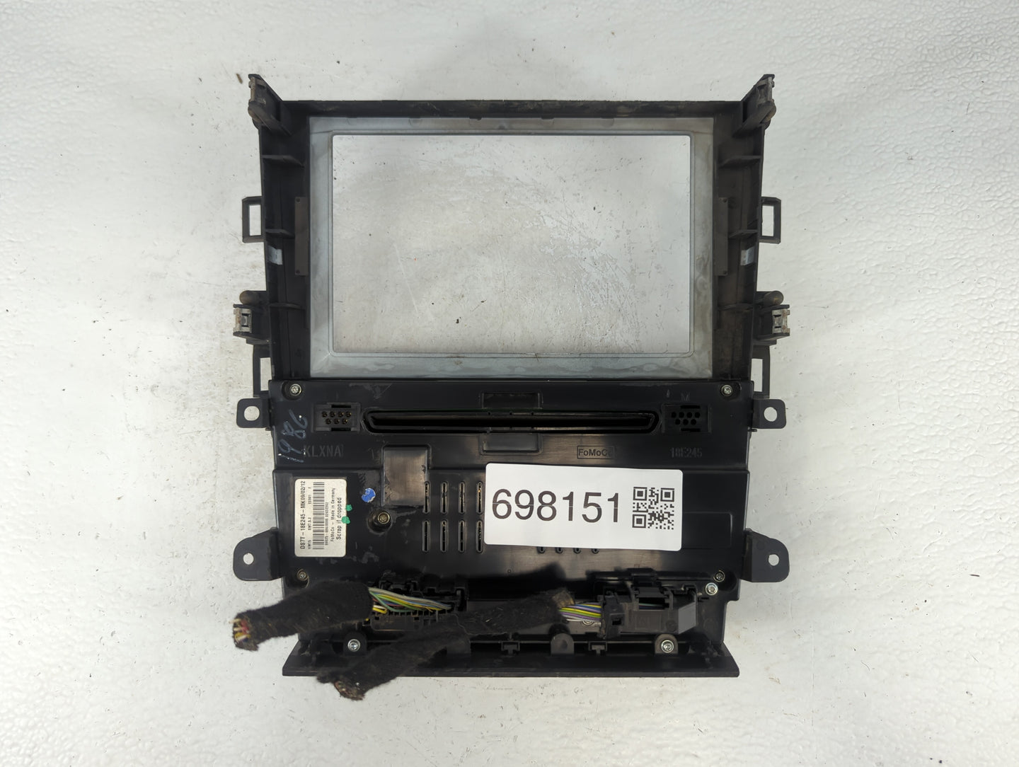 2013-2014 Ford Fusion Radio AM FM Cd Player Receiver Replacement P/N:DS7T-18E245-MK Fits Fits 2013 2014 OEM Used Auto Parts 
