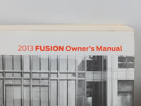 2013 Ford Fusion Owners Manual Book Guide P/N:DE5J 19A321 AA OEM Used Auto Parts - Oemusedautoparts1.com