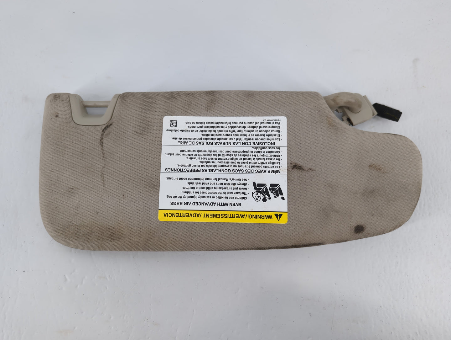 2013-2014 Ford Fusion Sun Visor Shade Replacement Driver Left Mirror Fits Fits 2013 2014 OEM Used Auto Parts - Oemusedautopa