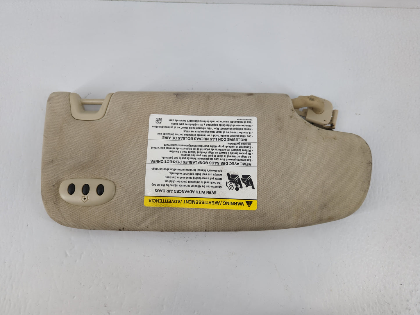 2013-2014 Ford Fusion Sun Visor Shade Replacement Driver Left Mirror Fits Fits 2013 2014 OEM Used Auto Parts - Oemusedautopa