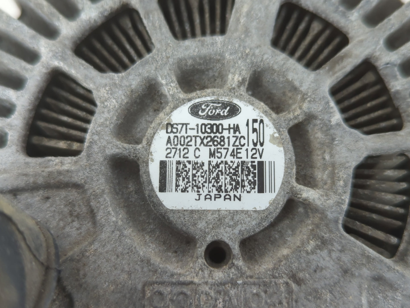 2013-2020 Ford Fusion Alternator Replacement Generator Charging Assembly Engine OEM P/N:A002TX2681ZC DS7T-10300-HA Fits OEM 