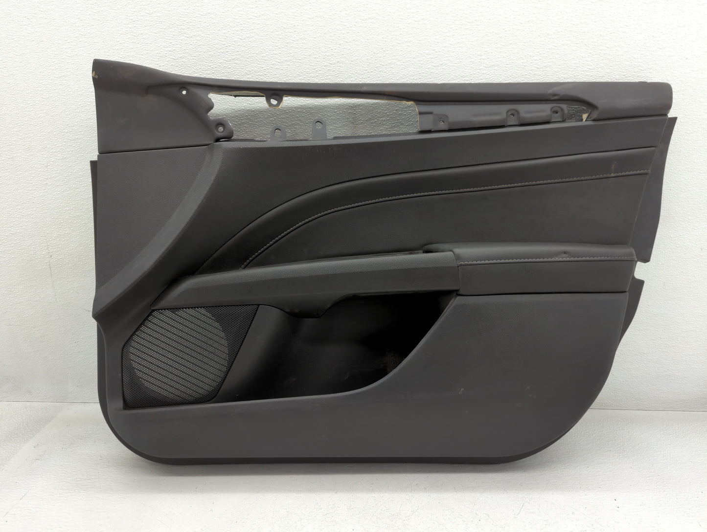 2013 Ford Fusion Front Right Passenger Interior Door Panel Trim Black - Oemusedautoparts1.com