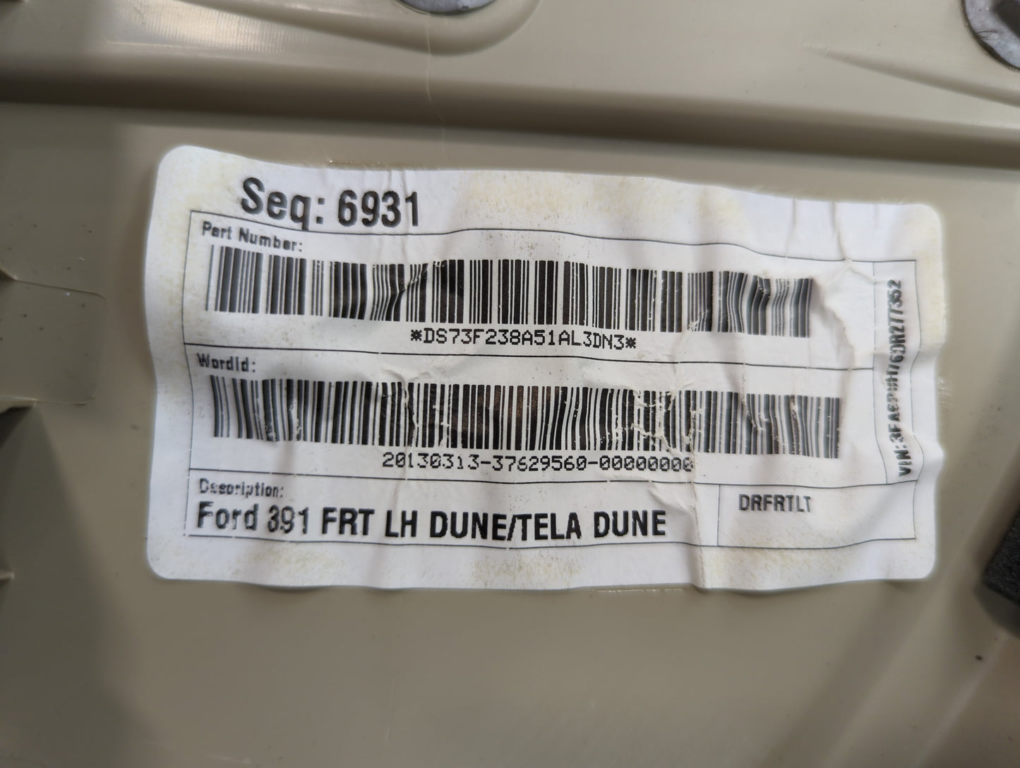 2013 Ford Fusion Front Left Driver Interior Door Panel Trim - Oemusedautoparts1.com