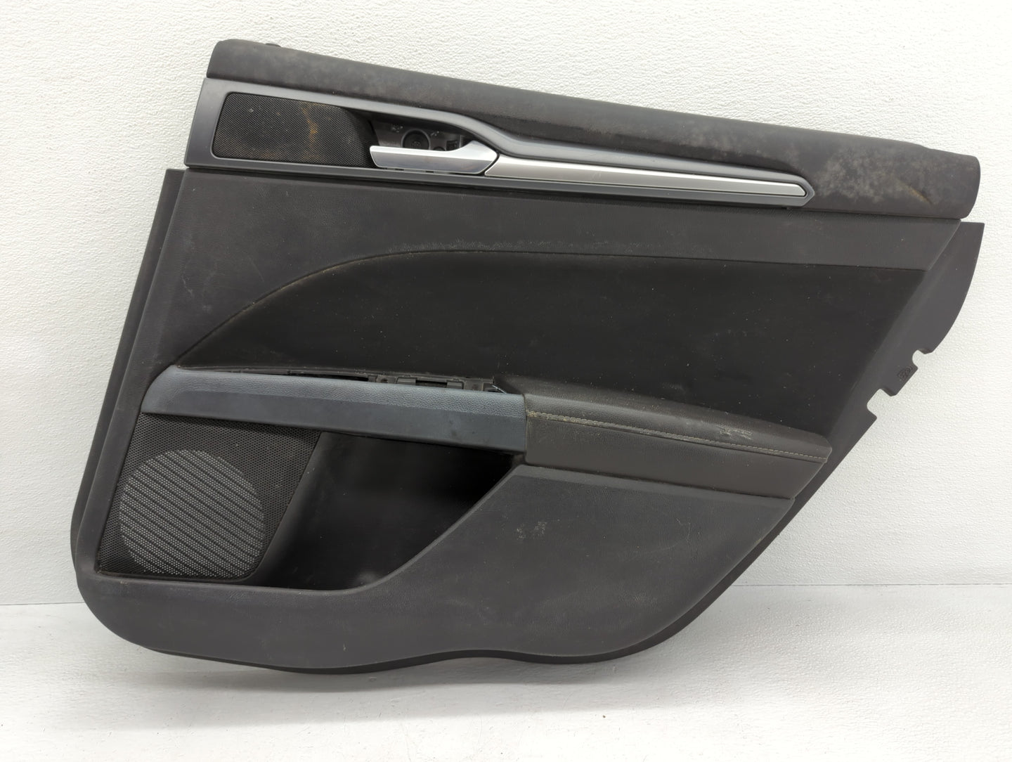 2013 Ford Fusion Front Right Passenger Interior Door Panel Trim Dark Grey - Oemusedautoparts1.com